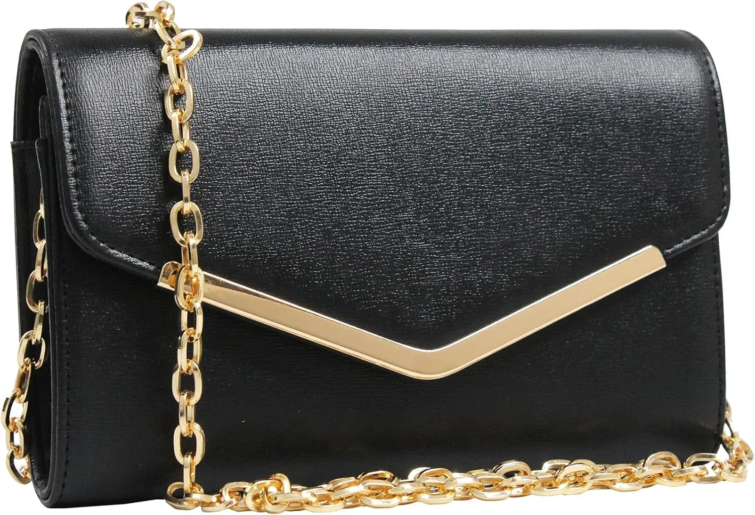 Clutch Purse Evening Bag for Women, Envelope Handbag With Detachable Chain for Wedding and Party
