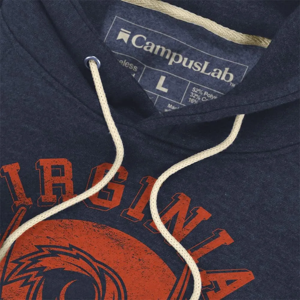 Collegiate Classic Retro Stamp Unisex Adult Slim Fit Pullover Hoodie Collection