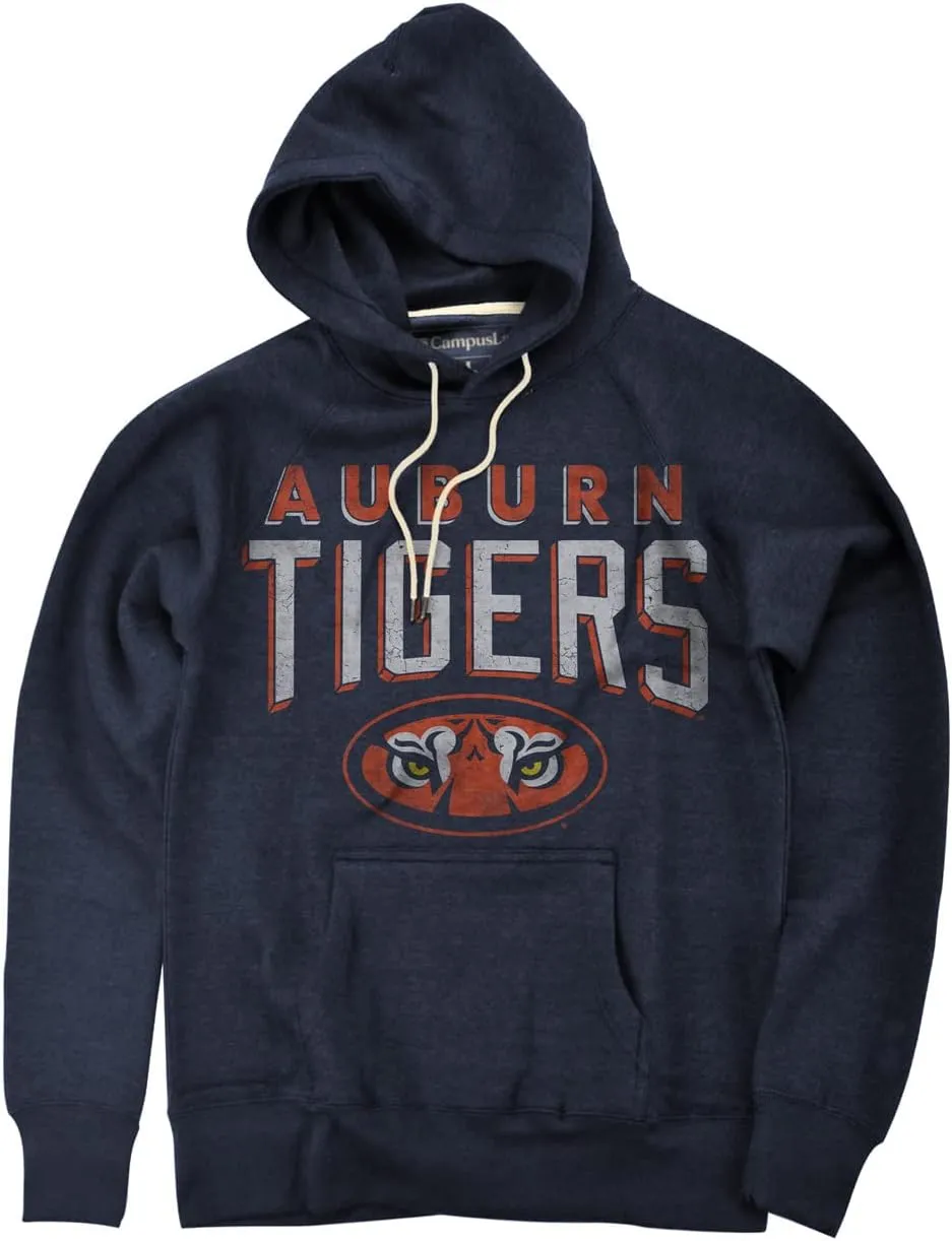 Collegiate Distressed Team Unisex Adult Slim Fit Pullover Hoodie Collection