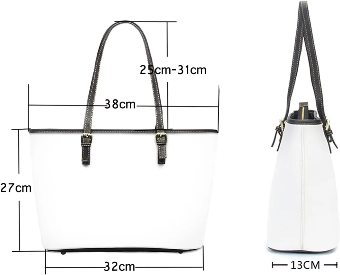 Coloranimal Women's Leather Handbags Purse with Buckle Large Capacity Crossbody Bags