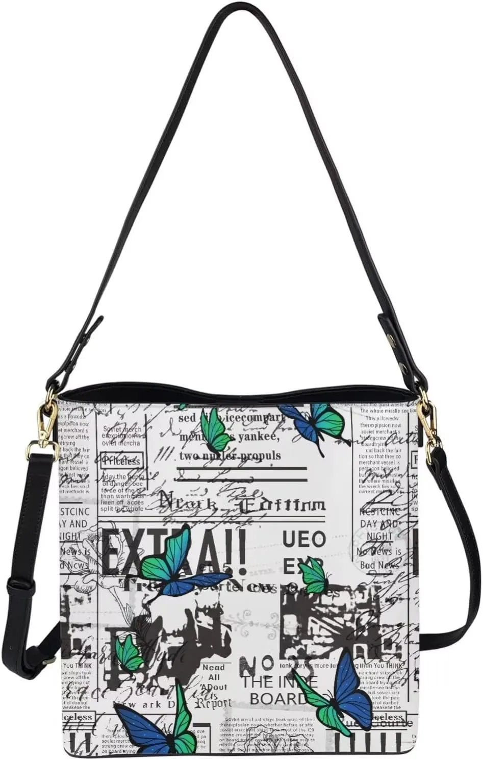 Coloranimal Women's Leather Handbags Purse with Buckle Large Capacity Crossbody Bags