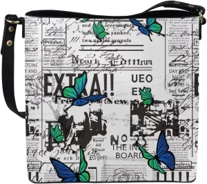 Coloranimal Women's Leather Handbags Purse with Buckle Large Capacity Crossbody Bags
