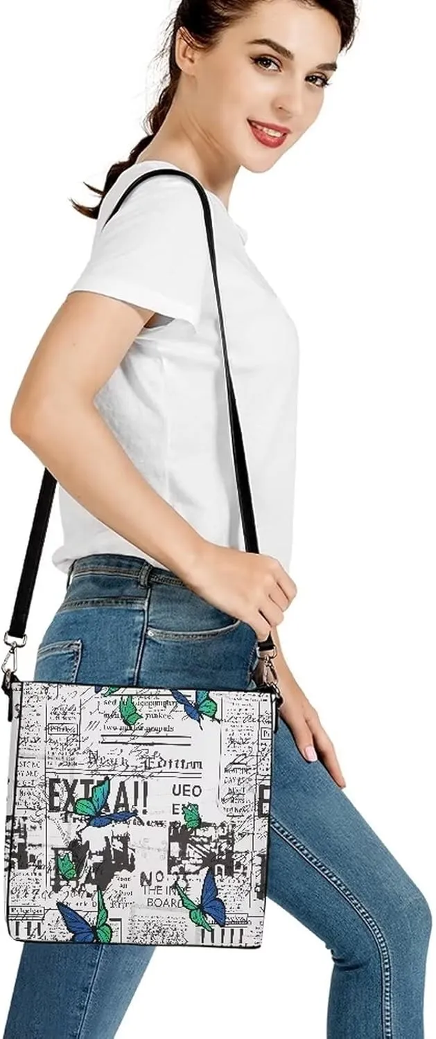 Coloranimal Women's Leather Handbags Purse with Buckle Large Capacity Crossbody Bags