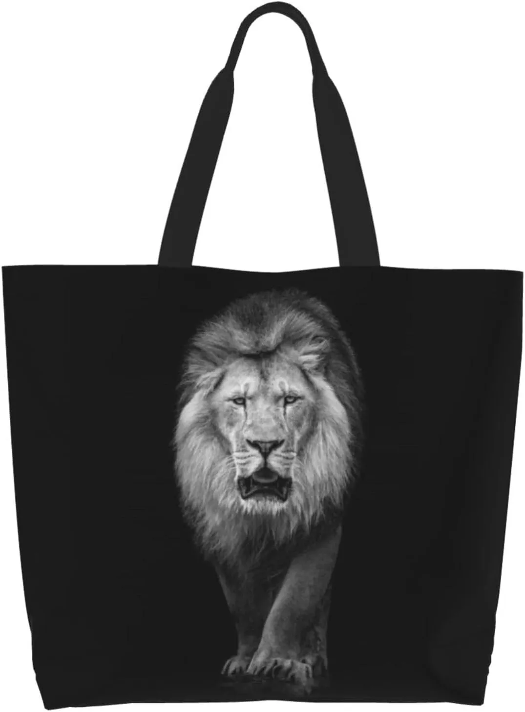 Cool Lion Grocery Bag Lion Shopping Bag Handbag Cool Grocery Bags Tote Bag Beach Canvas Bag