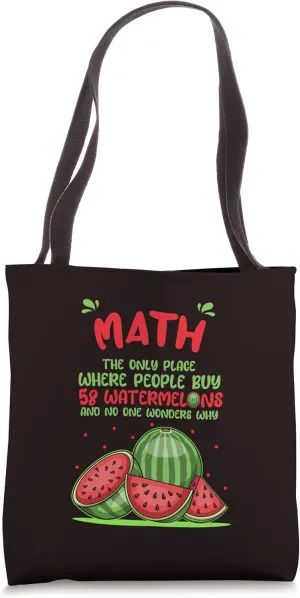 Cool Watermelons Math Calculation Word Problems Tote Bag