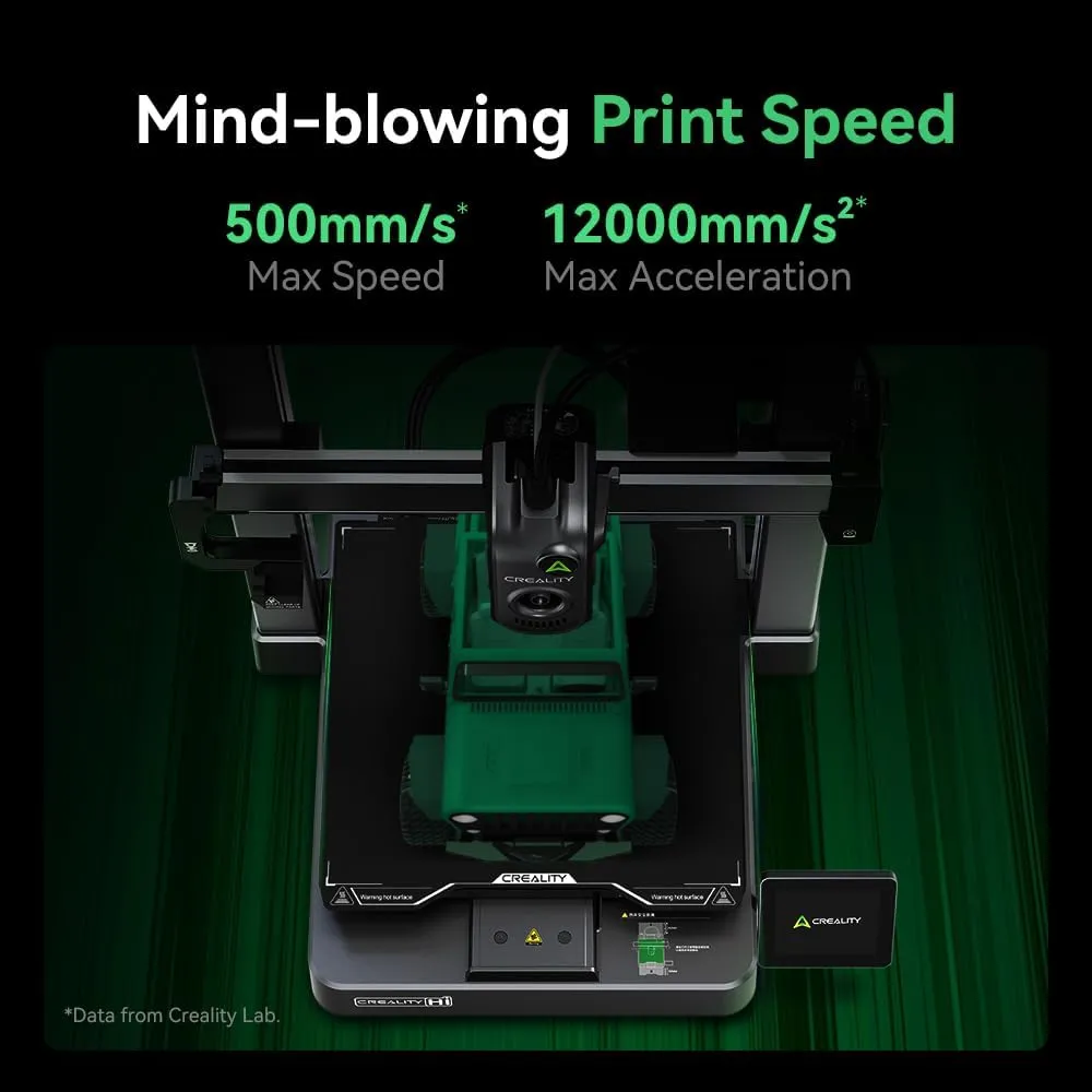 Creality Hi Combo 3D Printer, Multi Color 3D Printer with CFS, 500mm/s High Speed Auto-Leveling Automatic Filament Reading Clog-Free Extruder 95% Pre-Assemble All-Metal Body 10.24×10.24×11.81inch