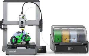 Creality Hi Combo 3D Printer, Multi Color 3D Printer with CFS, 500mm/s High Speed Auto-Leveling Automatic Filament Reading Clog-Free Extruder 95% Pre-Assemble All-Metal Body 10.24×10.24×11.81inch