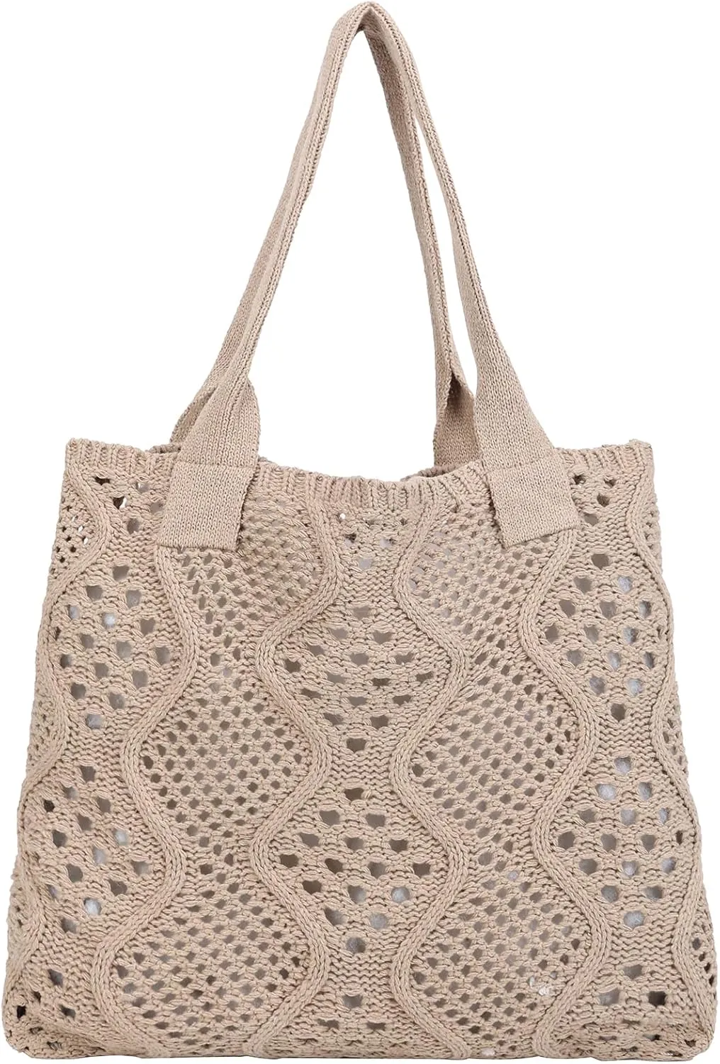 Crochet Bags for Women Summer Beach Tote Bag Large Capacity Shoulder Bag Aesthetic Hobo Bag Knit Bag Hippie Bag