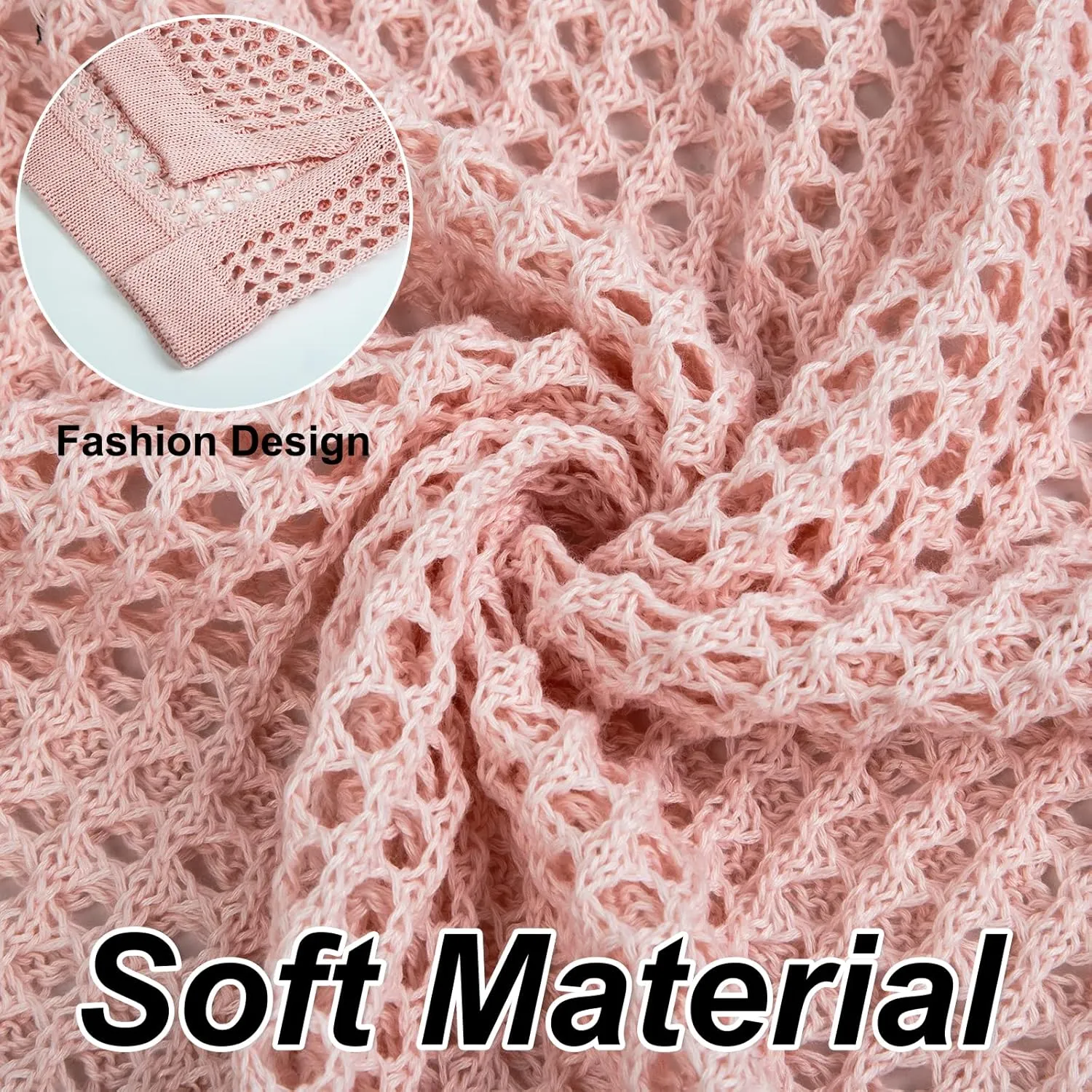 Crochet Cover Up for Women Mesh Hollow Out Bikini Cover Ups for Swimwear Summer Swimsuit