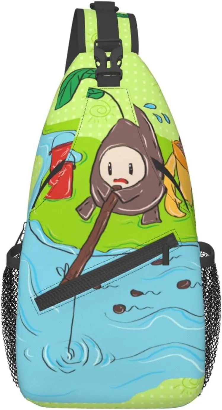 Cross chest bag diagonally Sunflower seeds fishing Prints Suitable For Men And Women outdoor hiking Daily travel Long and short trips