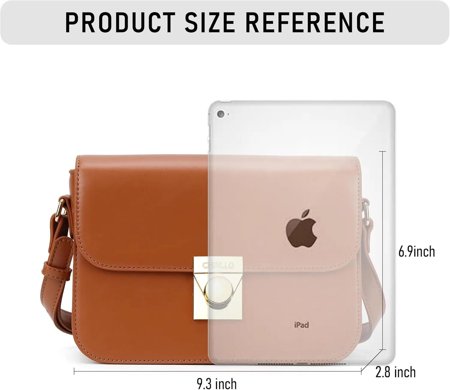 Crossbody Bag Shoulder Satchel Purse for Women, Triple Pocket Bag PU Leather Messenger Bag Flap Evening Bag
