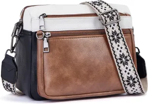Crossbody Purses for Women Trendy,Vegan Leather Crossbody Bags,Cell Phone Camera Shoulder Handbags with Card Slots