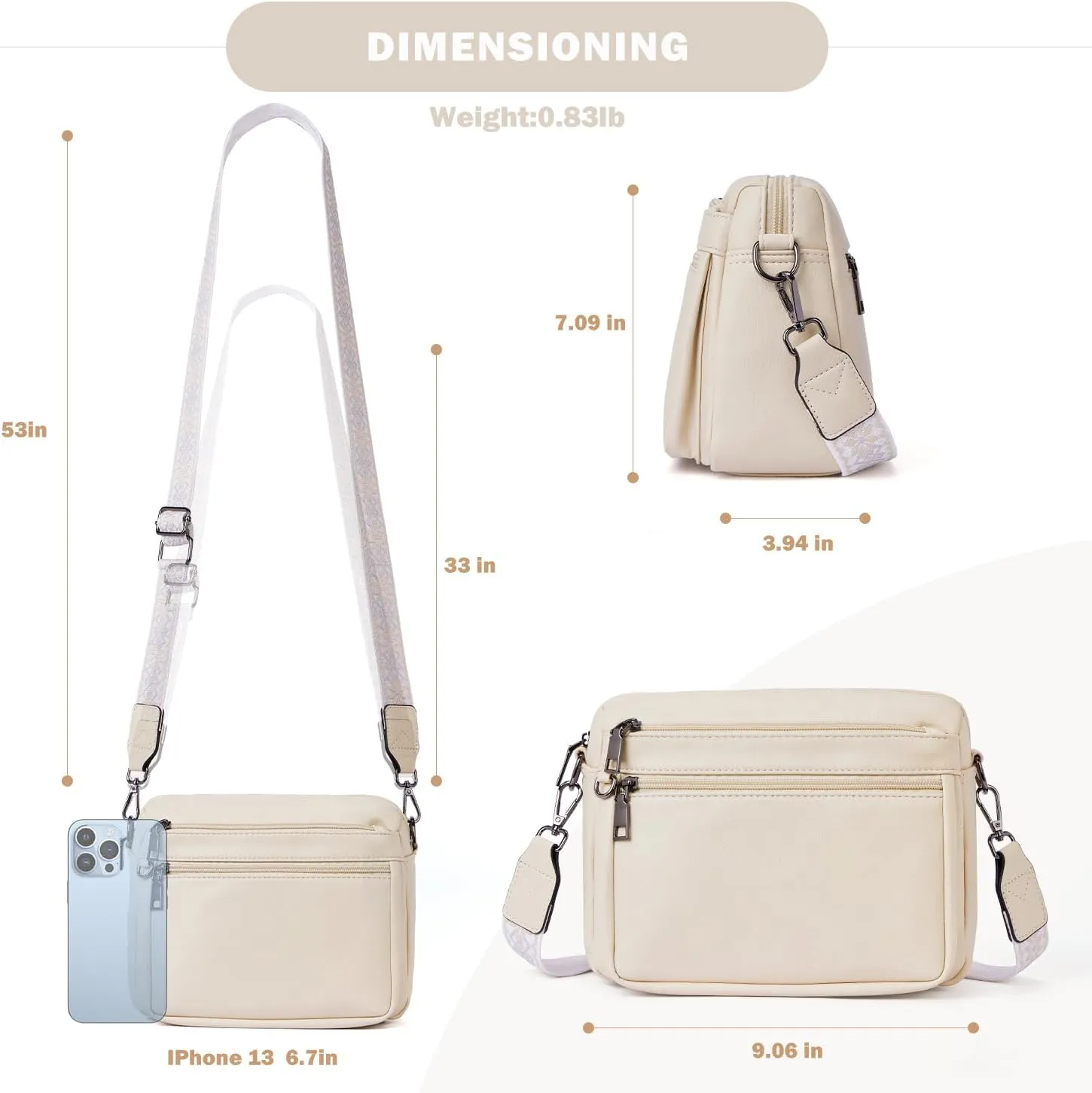 Crossbody Purses for Women Trendy,Vegan Leather Crossbody Bags,Cell Phone Camera Shoulder Handbags with Card Slots