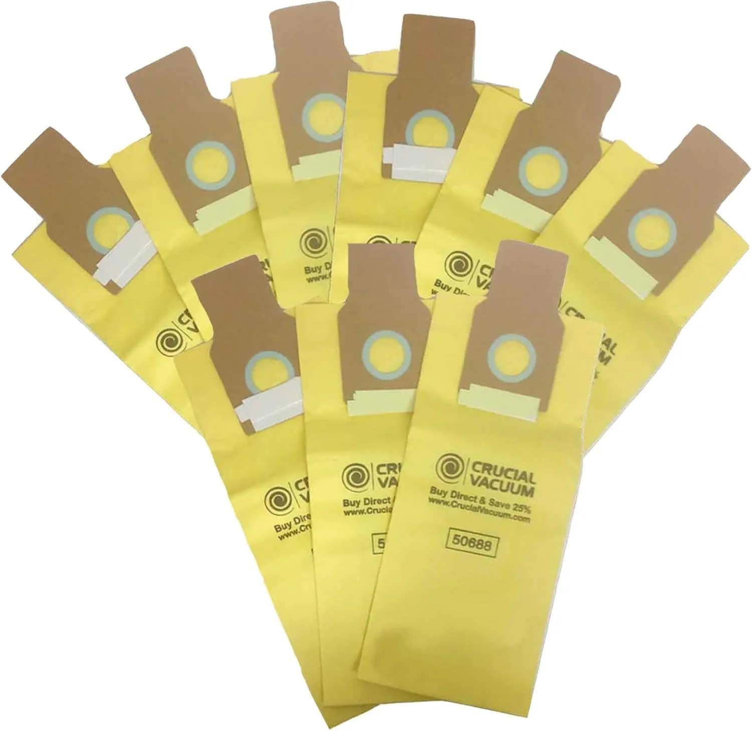 Crucial Vacuum Replacement Vacuum Bags Compatible with Kenmore Part # 20-5068, 20-50681, 20-50688, 20-50690, 5069, 50590, SC-PU110, SCPU11, SC-PU1, SCPU1 & Models O, U, U-2, PU-1 (9 Pack)