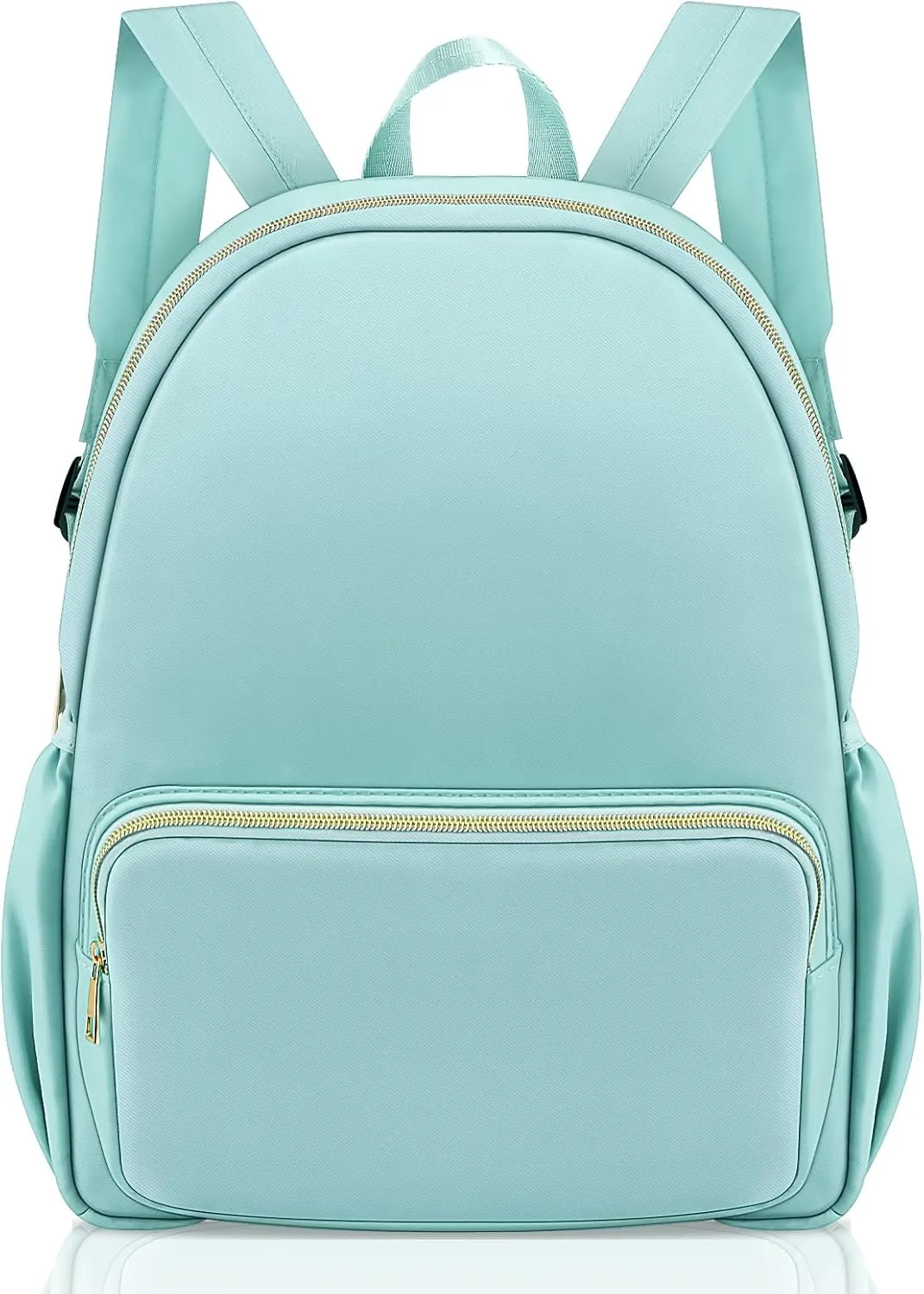 Cunno 1 Piece Nylon Backpack for School Preppy Bookbags Bulk Girls Boys School Bags Toddler Backpack Waterproof Travel Bag (Green)