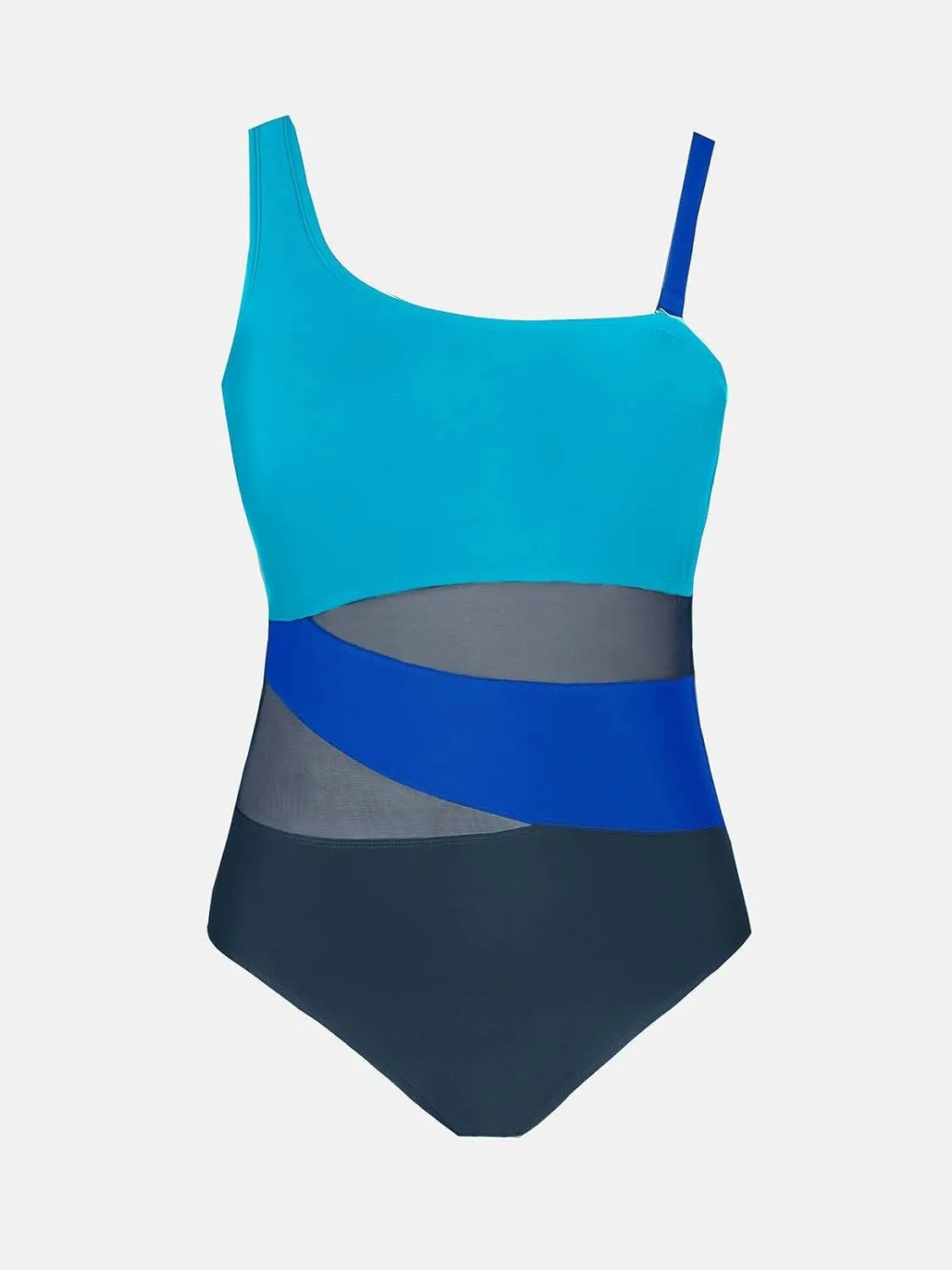 CUPSHE Women's Plus Size Swimsuit One Piece Bathing Suit Mesh Removable Straps Swimwear