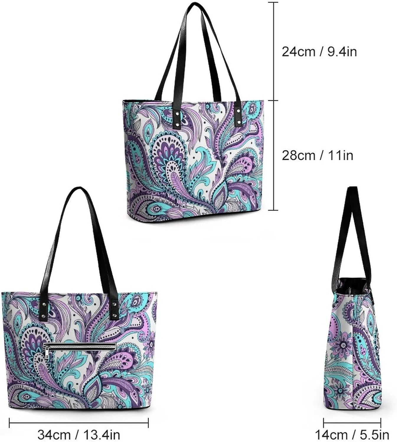 Cute AutismAwareness A Leather Handbag with Large Capacity And Portability