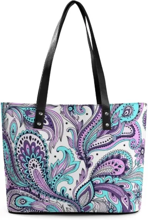 Cute AutismAwareness A Leather Handbag with Large Capacity And Portability