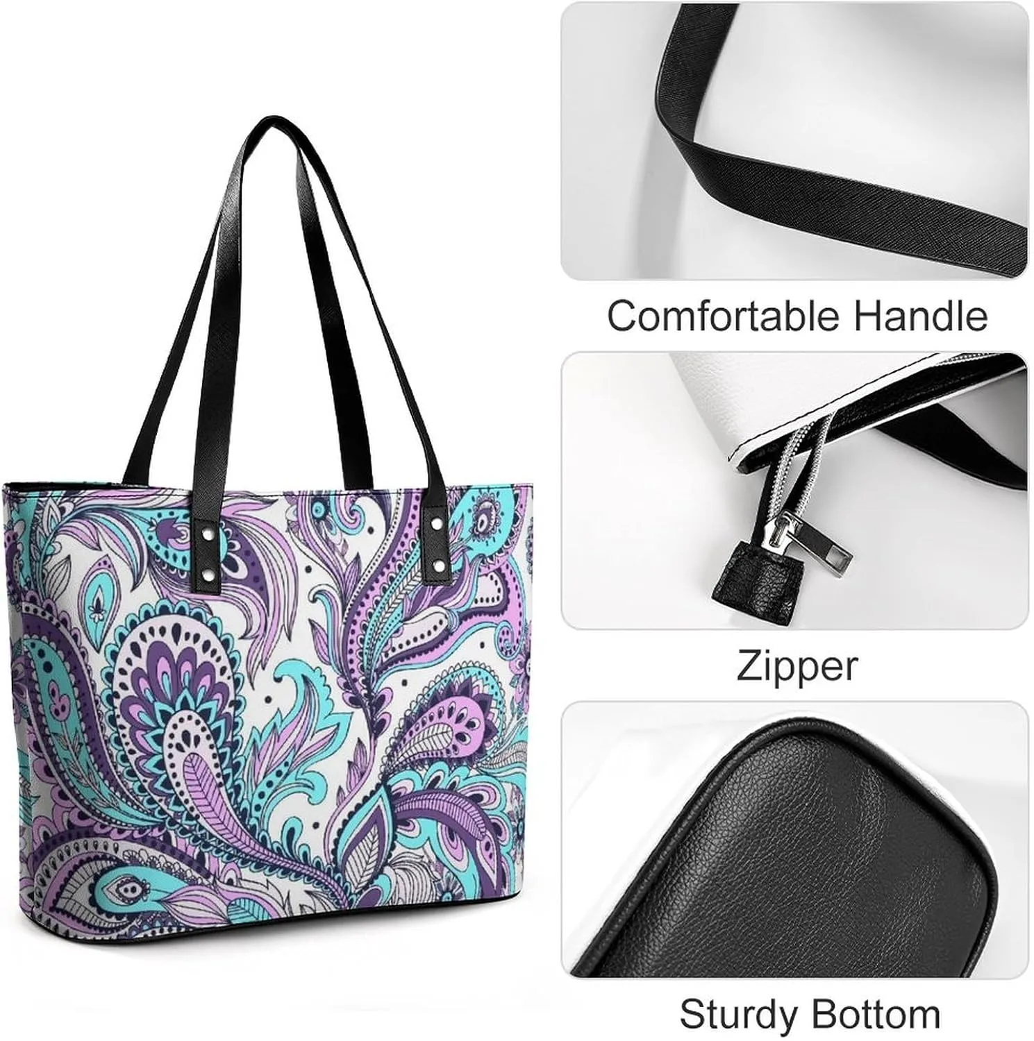 Cute AutismAwareness A Leather Handbag with Large Capacity And Portability