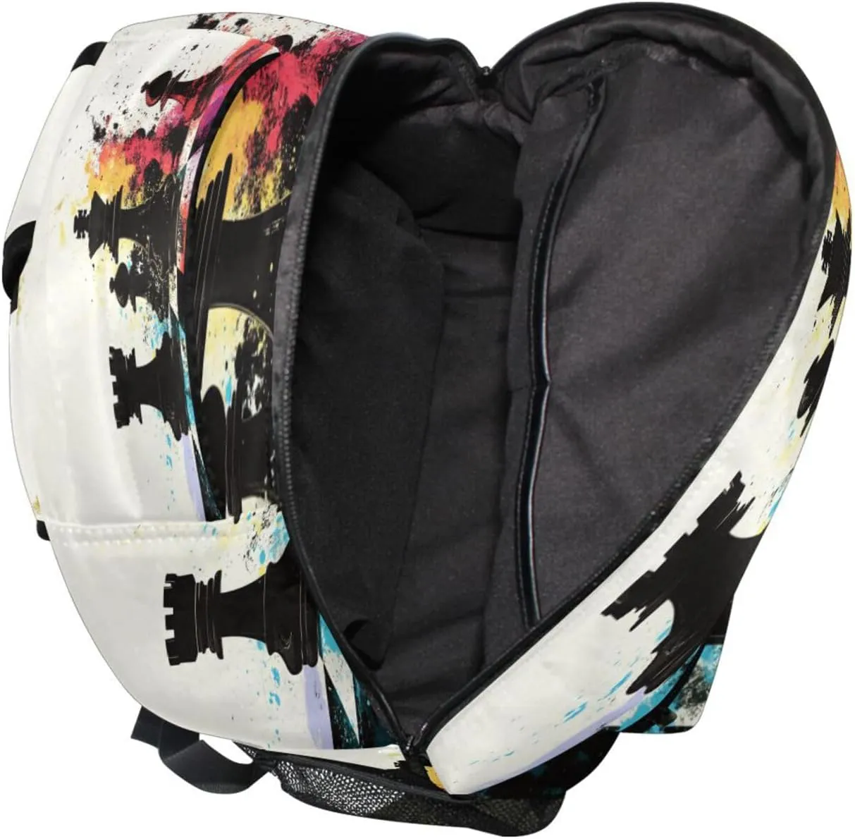 Cute Backpack for Men Women Waterproof Stylish Travel Bags with Chest Strap for Travel Trip Chess Set