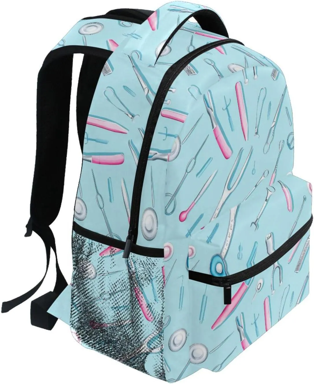 Cute Backpack for Teenager Fashion Laptop Bookbag with Chest Strap for College Work Doctors Day Forceps
