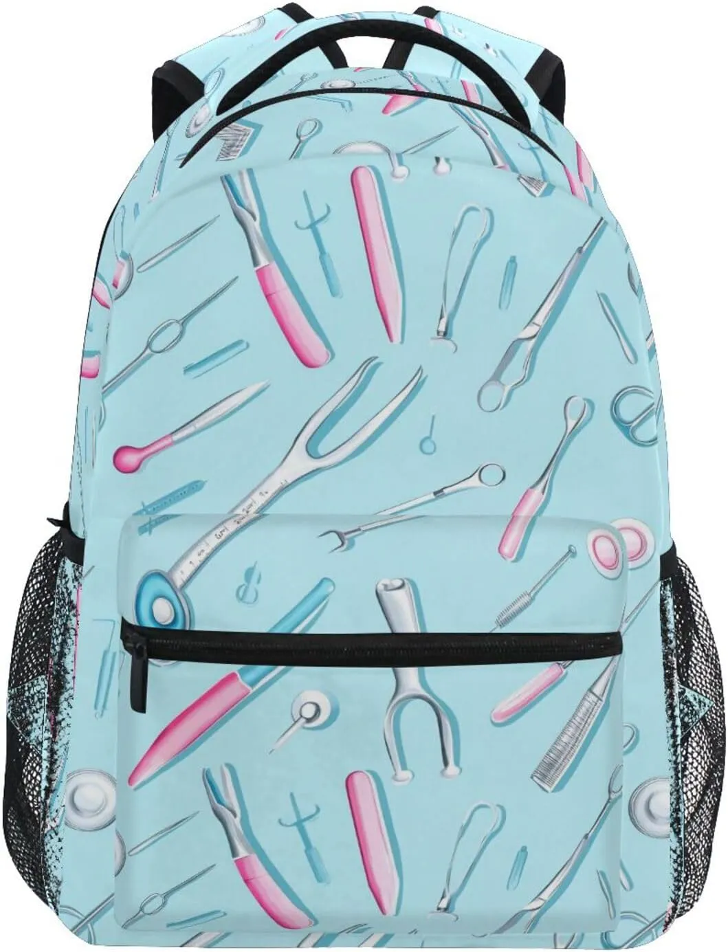 Cute Backpack for Teenager Fashion Laptop Bookbag with Chest Strap for College Work Doctors Day Forceps