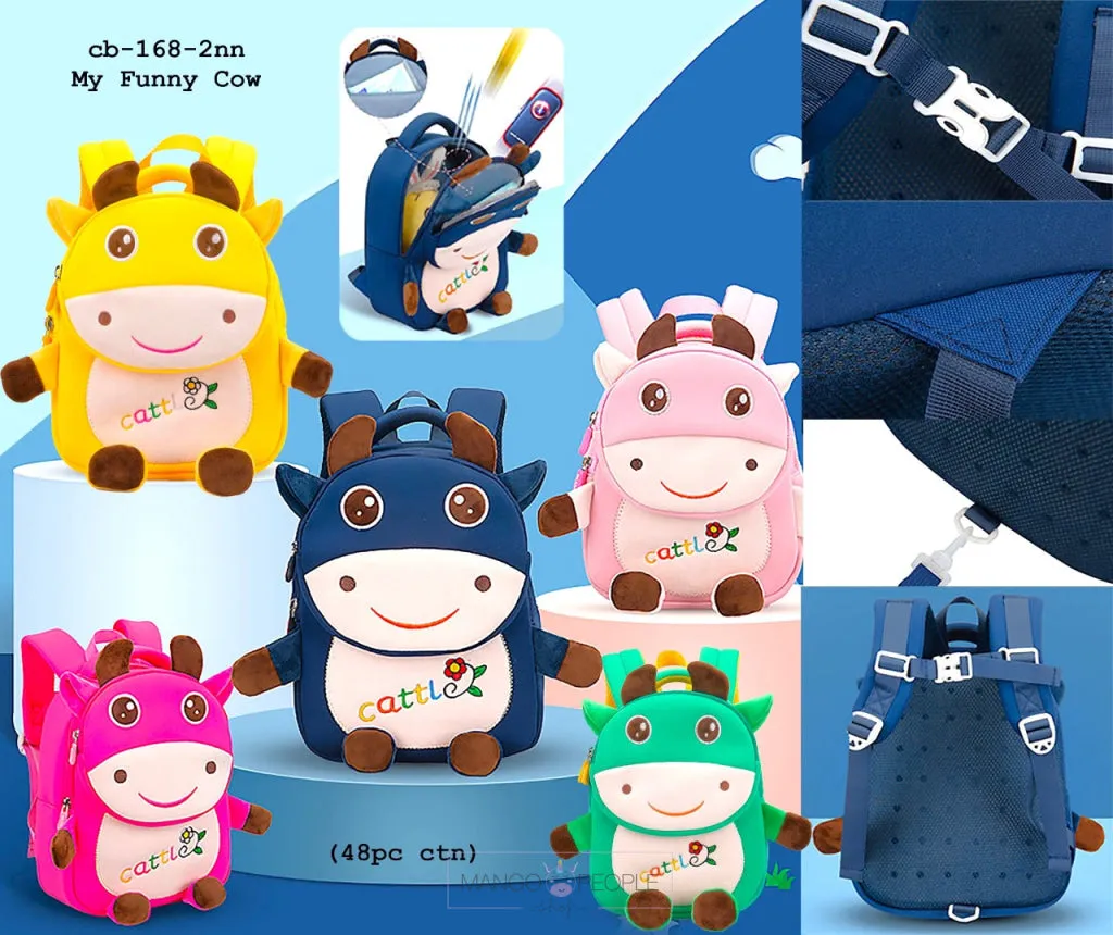 Cute Cow Design Backpack for Kids