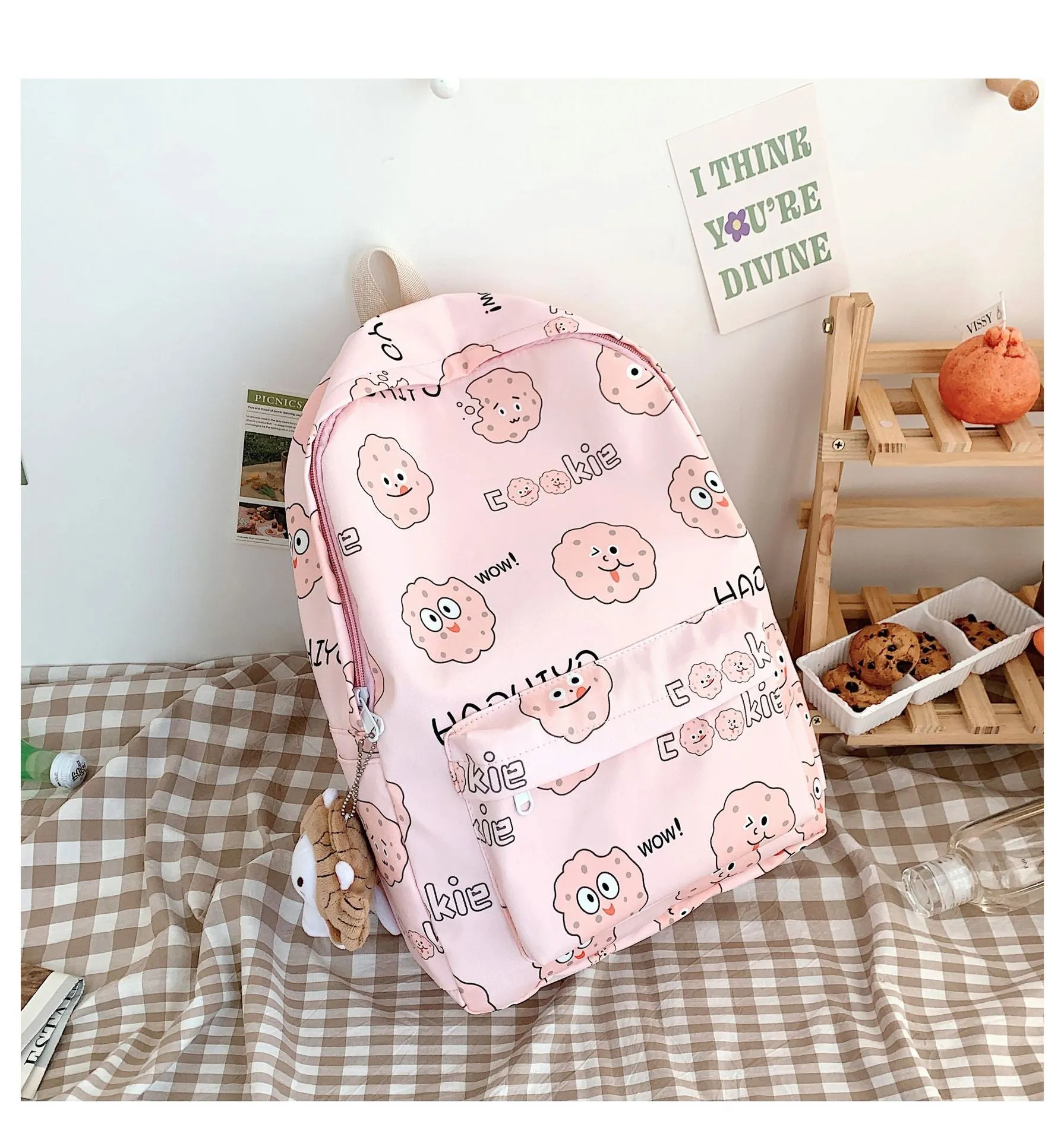 Cute Funny Female Sweet Large Capacity Backpacks