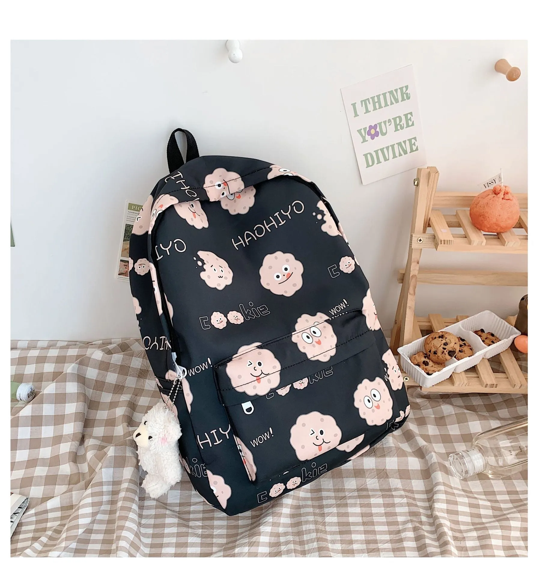 Cute Funny Female Sweet Large Capacity Backpacks