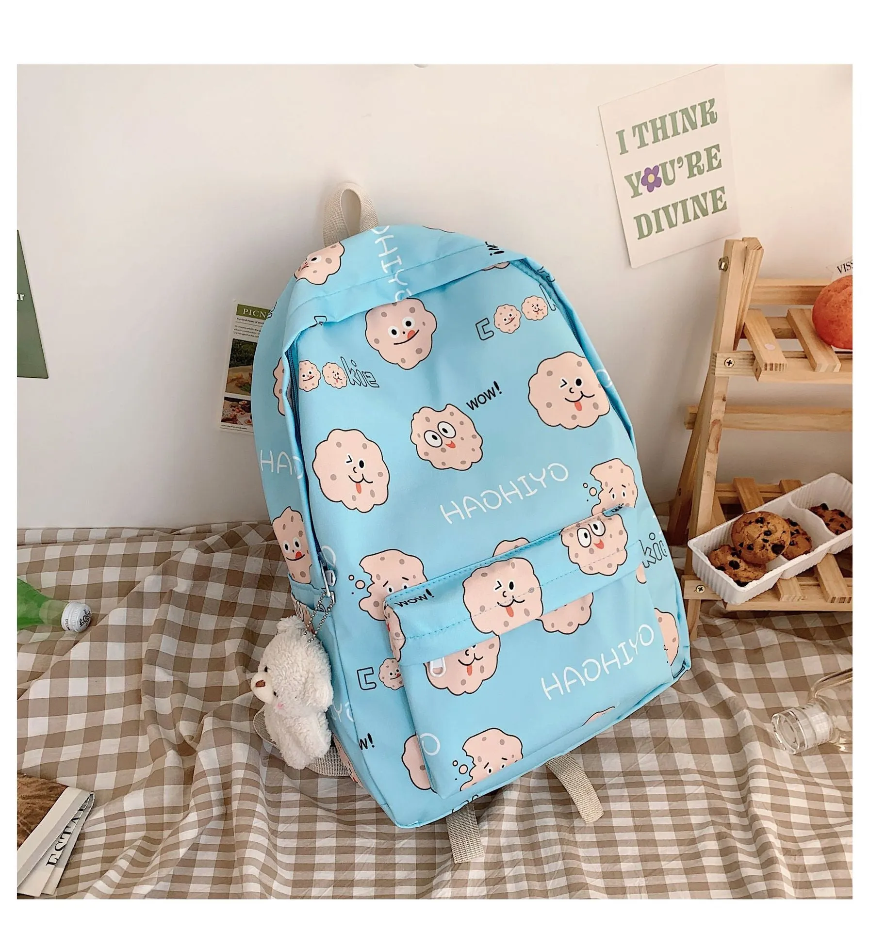 Cute Funny Female Sweet Large Capacity Backpacks
