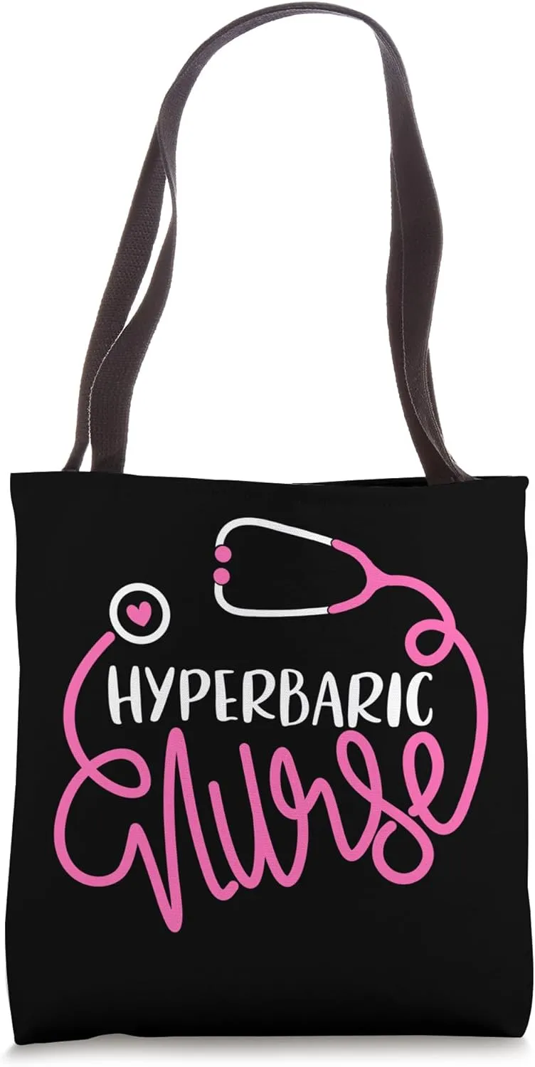 Cute Hyperbaric Nurse RN Oxygen Therapy Nursing Department Tote Bag