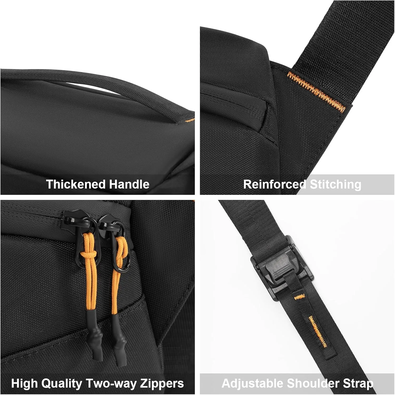 Cwatcun Camera Sling Bag, DSLR Compact Camera Shoulder Bag Crossbody with Tripod Strap, Photography Bag Case Purse for Canon Nikon Sony Fuji DSLR/SLR/Mirrorless Cameras