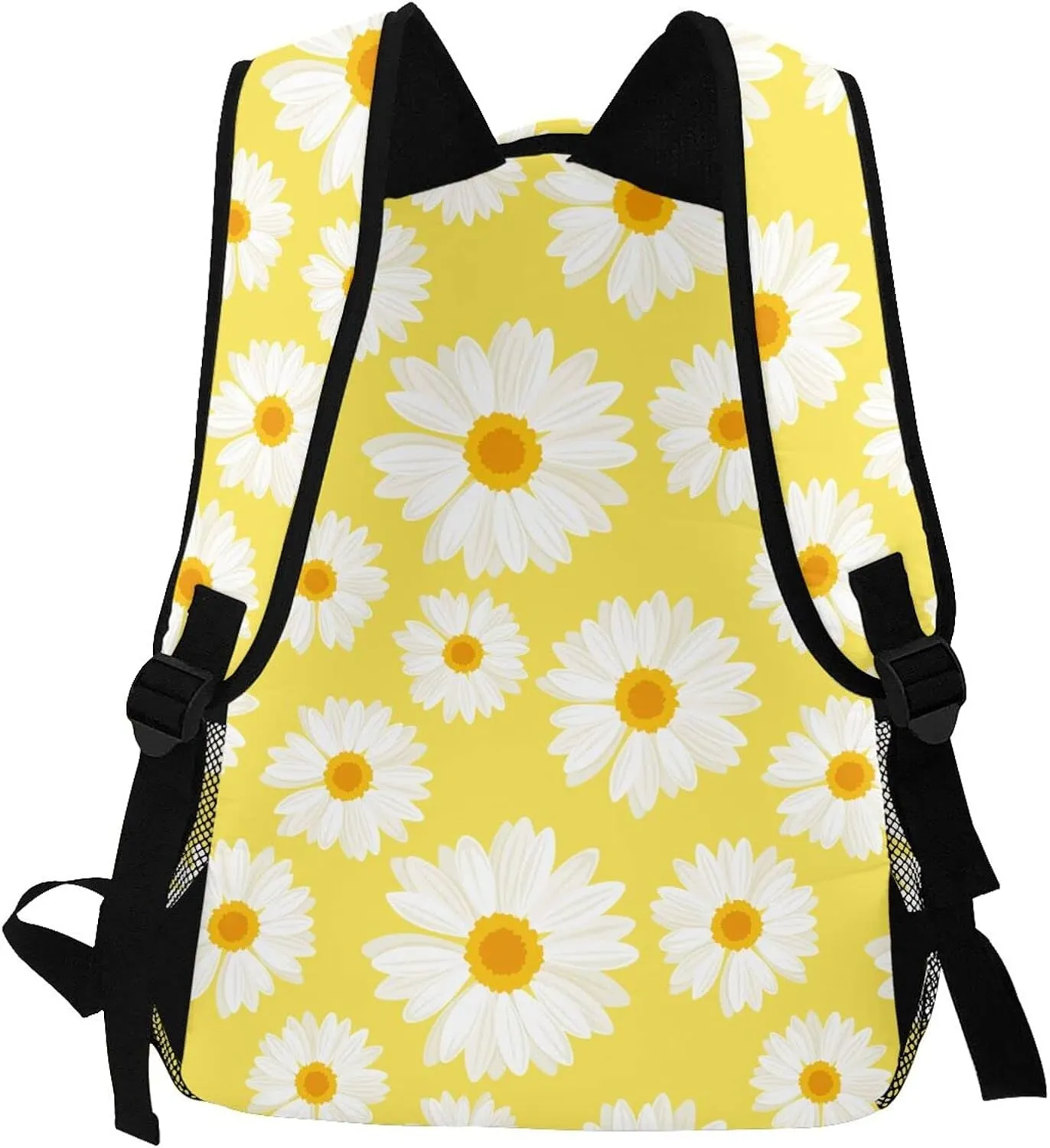 DADABULIU School Backpack Summer Daisy Flower Floral for Women Girl Student Bookbag Casual Daypack Teens College Lightweight Hiking Travel Bag Over 3 Years Old