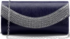 Dasein Womens Clutch Purses Rhinestone Evening Bags Formal Wedding Party Purse Prom Handbags