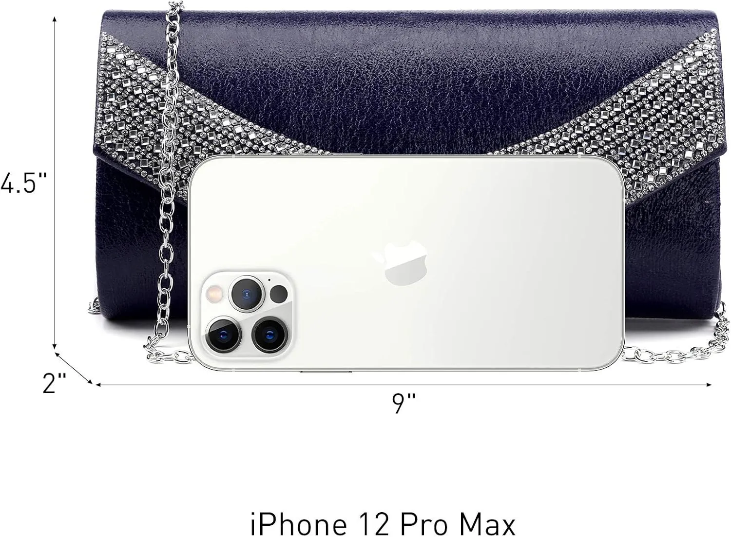 Dasein Womens Clutch Purses Rhinestone Evening Bags Formal Wedding Party Purse Prom Handbags