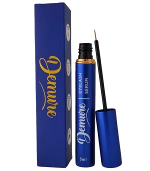 Demure Lash Serum for Eyelash Growth, Eyelash Serum with Advanced Formula: Hormone Free, Oil Free, Vegan, Natural Ingredients, Cruelty Free, Promotes Appearance of Longer, Thicker Eyelashes