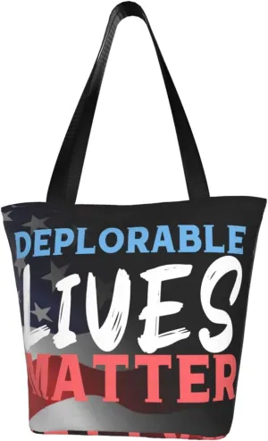 Deplorable Lives Matter Fashion Shoulder Bag Large Capacity For Man Or Woman