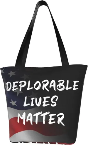 Deplorable Lives Matter Fashion Shoulder Bag Large Capacity For Man Or Woman