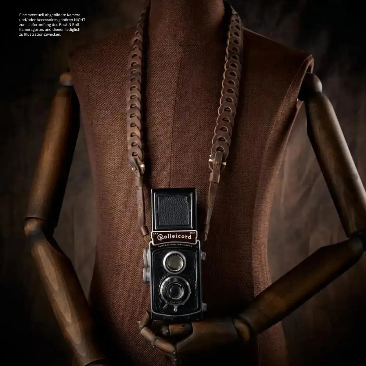 Design Kameragurt für DSLR aus Leder in Braun von Rock n Roll Straps | Gr.L