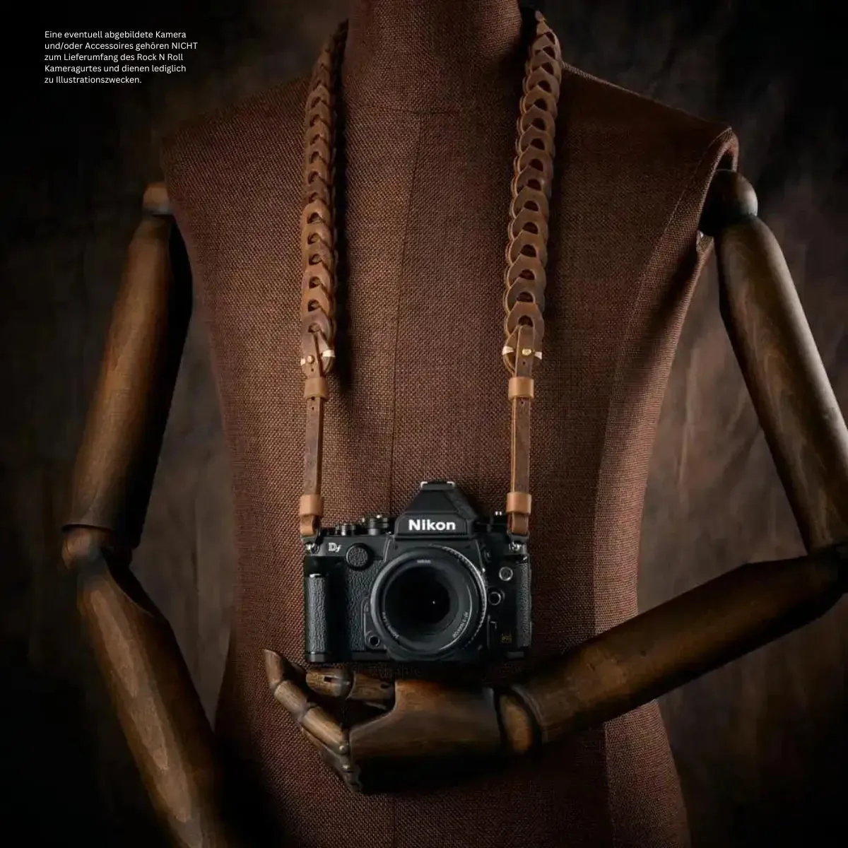 Design Kameragurt für DSLR aus Leder in Braun von Rock n Roll Straps | Gr.L