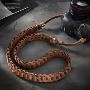 Design Kameragurt für DSLR aus Leder in Braun von Rock n Roll Straps | Gr.L