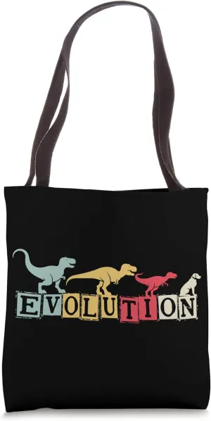 Dinosaur Labrador Evolution Fun Paleontology Tote Bag