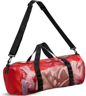 Diving Scuba Surfing Snorkeling Dive Mesh Beach Bag Duffle Bags with Zipper and Adjustable Shoulder Strap for Travel Fitness Camping Swim Gym Gears Balls 23” x 11”