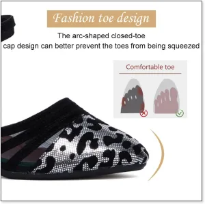 DKZSYIM Glitter Women Latin Dance Shoes Closed Toe Ballroom Salsa Tango Practice Performence Party Dancing Shoes,Model CMJ-512
