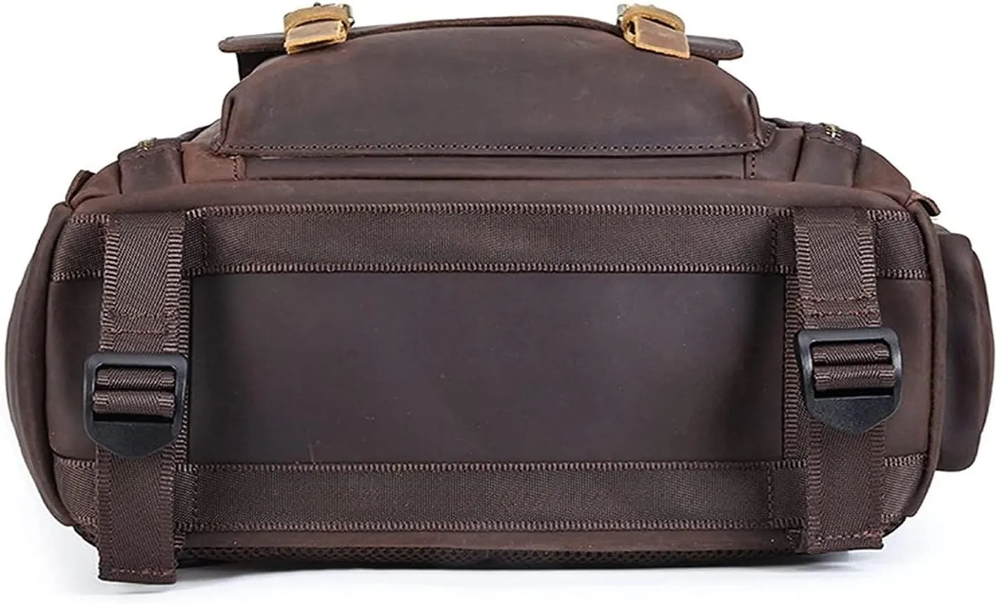 DSLR Camera Backpack Vintage Crazy Horse Leather Photography Shoulder Bag Outdoor Casual Rucksack Hiking