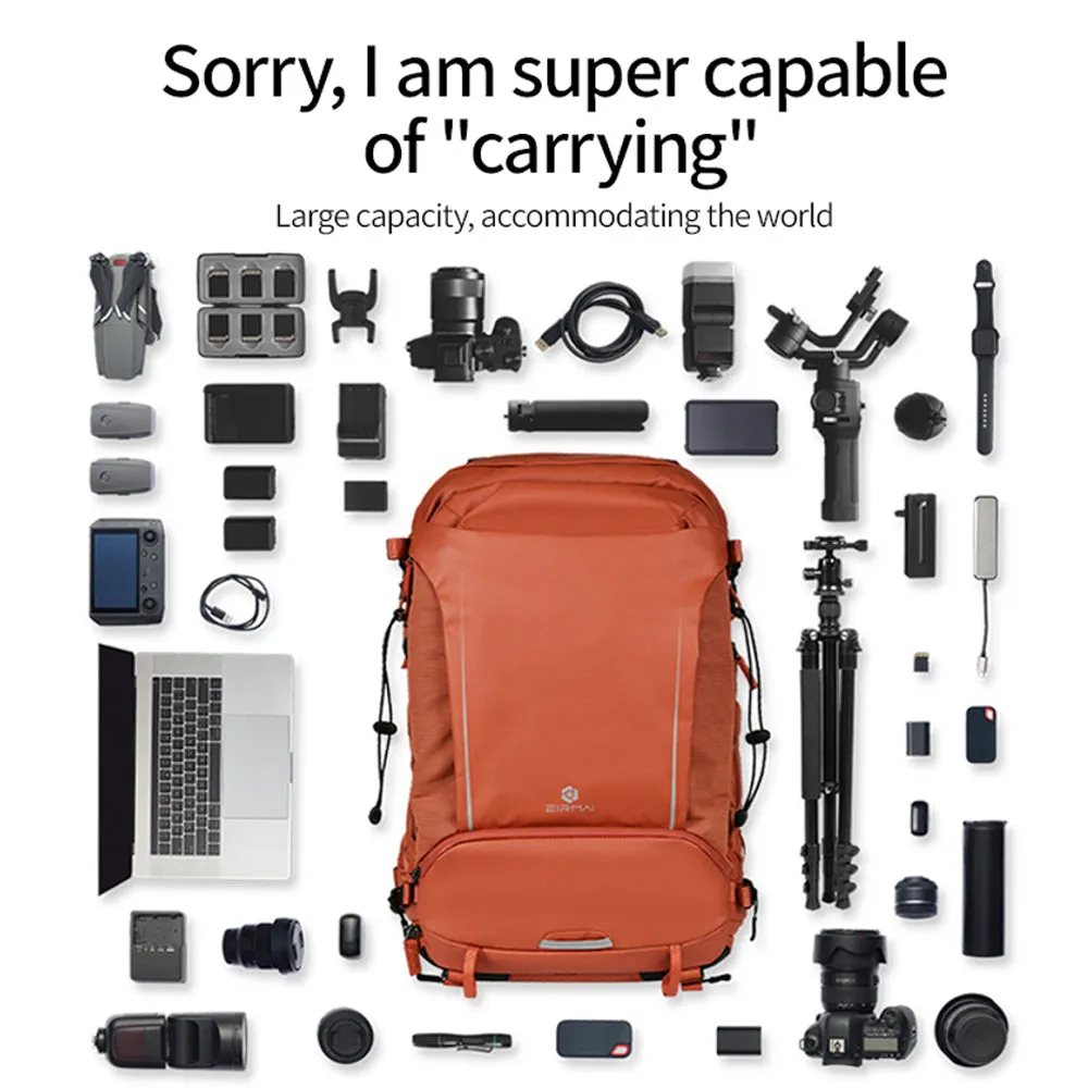 EIRMAI S35 / S25 Waterproof Camera Photography Backpack 2 DSLR Bodies, 5 Lenses, Laptop, Tripod Holder Compartment -Available Color and size