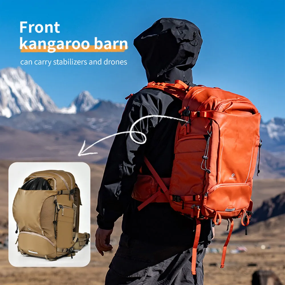 EIRMAI S35 / S25 Waterproof Camera Photography Backpack 2 DSLR Bodies, 5 Lenses, Laptop, Tripod Holder Compartment -Available Color and size