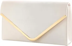 Elegant & Portable Evening Stylish Compact Handbag Solid Color Bag Evelope Evening Bag Show Your Charm & Styles