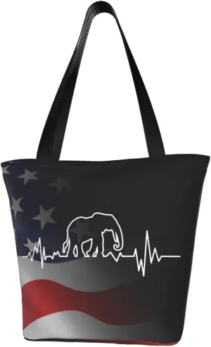 Elephant Heartbeat Fashion Shoulder Bag Large Capacity For Man Or Woman