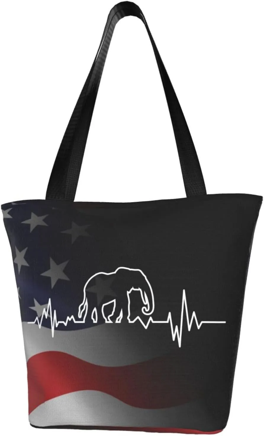 Elephant Heartbeat Fashion Shoulder Bag Large Capacity For Man Or Woman